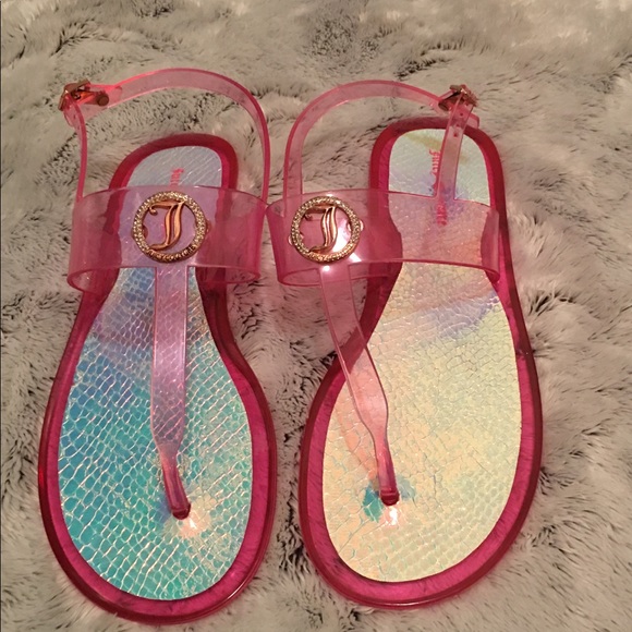 Juicy Couture Shoes - Juicy Couture- Pink Rhinestone 💎 Jelly Sandals